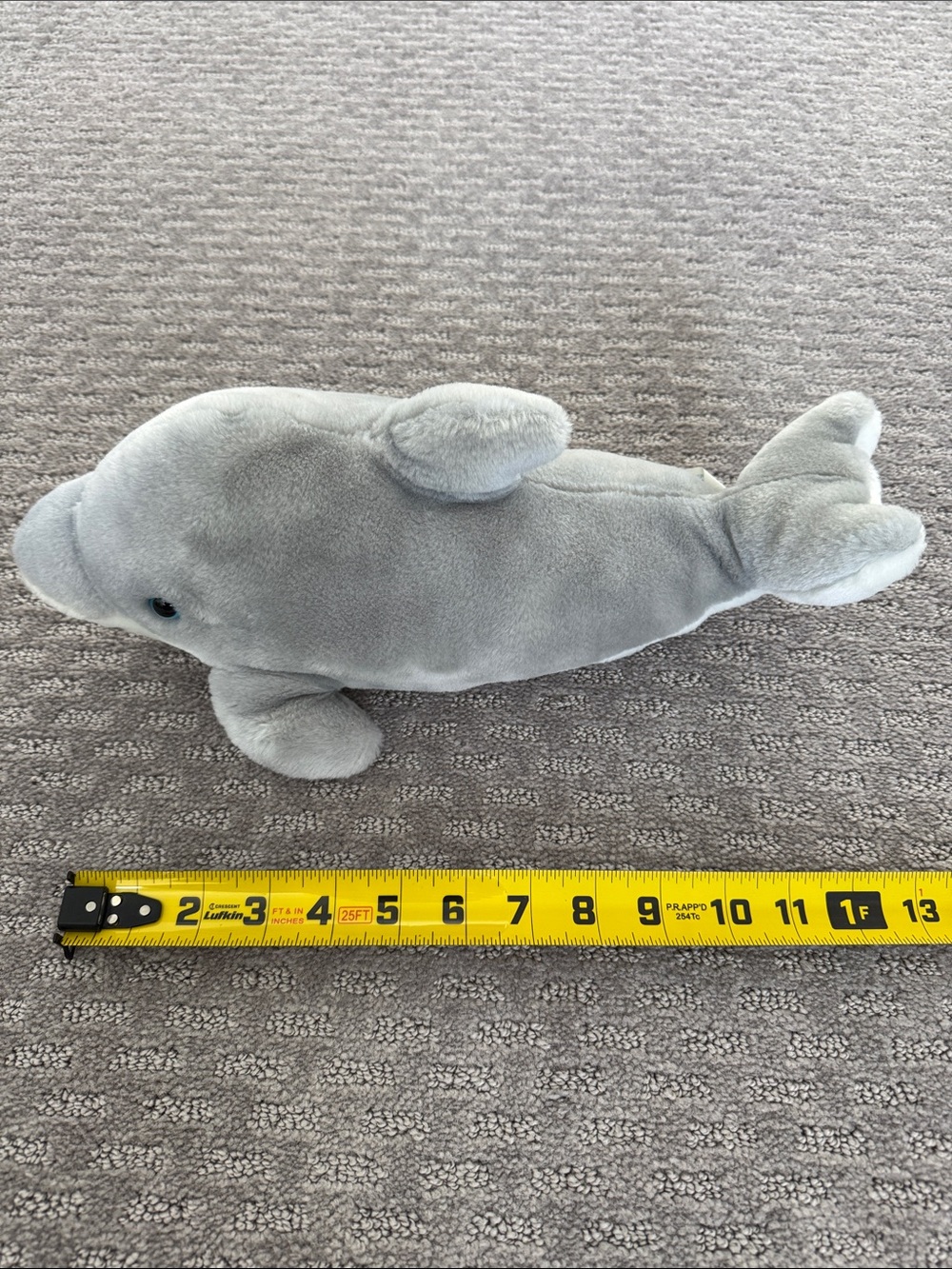 Plush Gray Dolphin Stuffed Animal - Soft Kids Toy